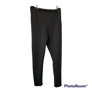 Maacie Women's Pull On Skinny Trousers Pants Solid Gray Maternity Size X…